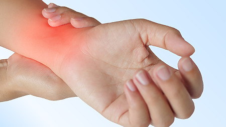 Imagem: Inflamação das articulações da mão e do pulso
